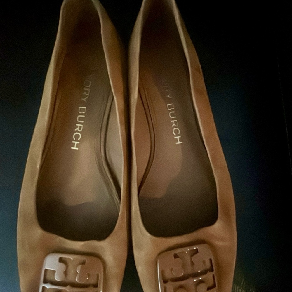 Tory Burch Suede Ballet Flats Sz 9.5